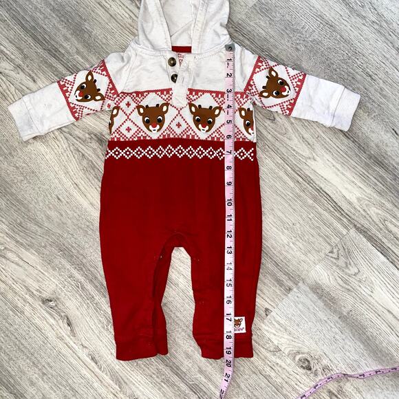 Christmas Baby Sweater & Reindeer Jumpsuit - Picture 3 of 8